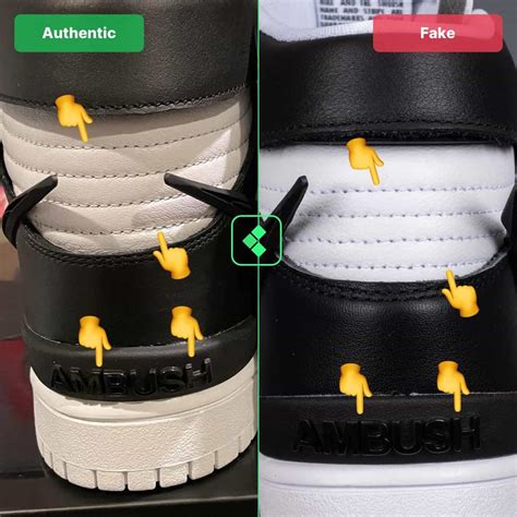 nike ambush real vs fake|dunk high x ambush nike.